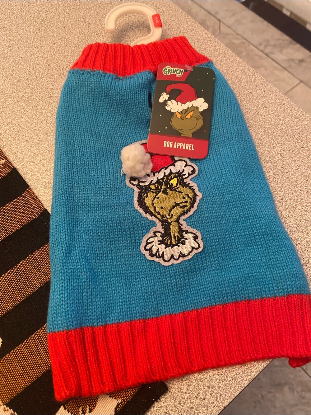 Dog apparel sweater the grinch